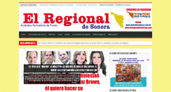 Desktop Screenshot of elregionaldesonora.com.mx
